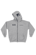 IN THE STREAM ZIP HOODIE in GREY 1